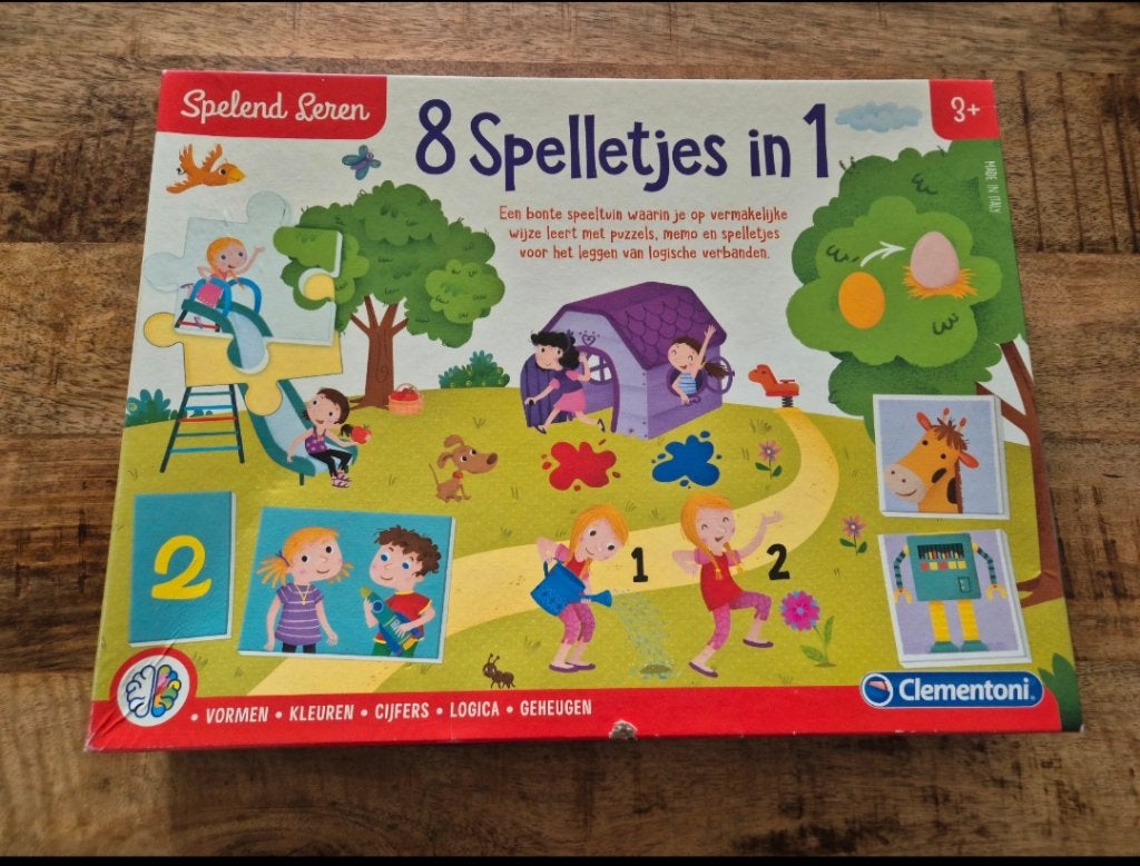 Clementoni 8 spelletjes in 1, Kinderen en Baby's, Speelgoed | Educatief en Creatief, Ophalen of Verzenden, Nieuw, Ontdekken
