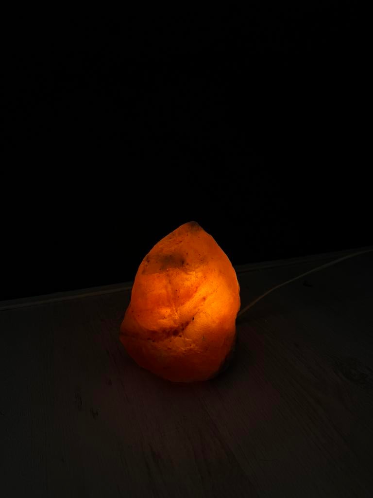 Zoutsteen lamp, Ophalen