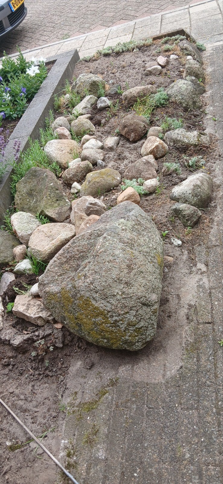 Zwerfkeien gratis, Tuin en Terras, Grind, Keien en Split, Ophalen, Gebruikt