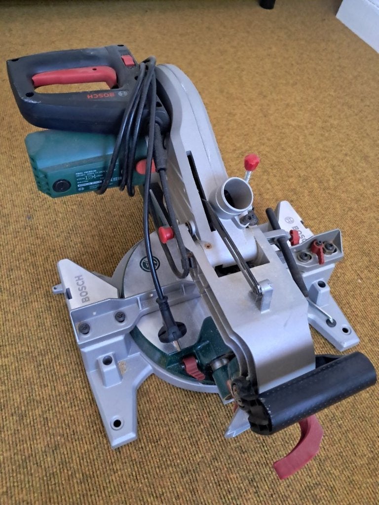 Bosch PCM 8 s afkortzaag, Ophalen, Gebruikt, Afkortzaag, 30 tot 70 mm
