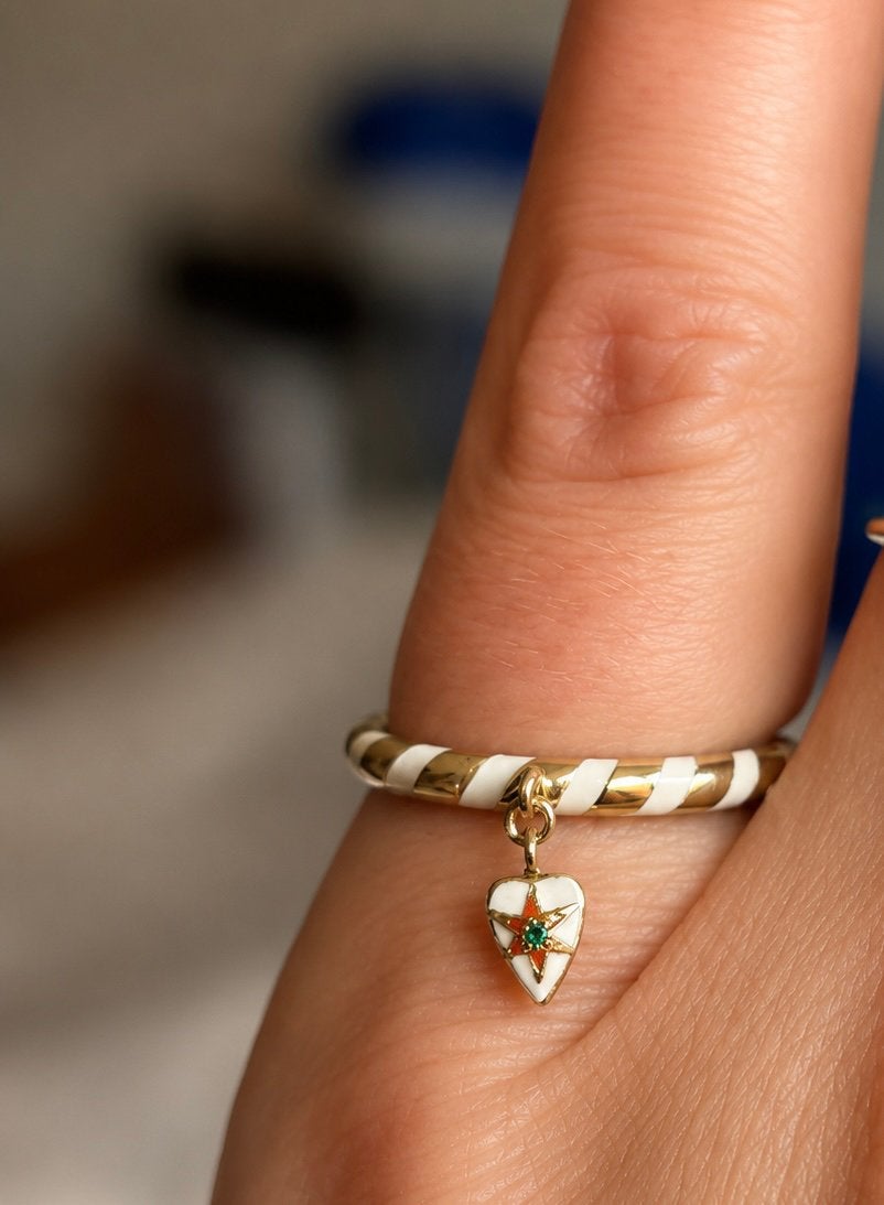 Anna + Nina Tainted Love Pinkring 14K Goud 15.5, Sieraden, Tassen en Uiterlijk, Ringen, Ophalen of Verzenden, Zo goed als nieuw
