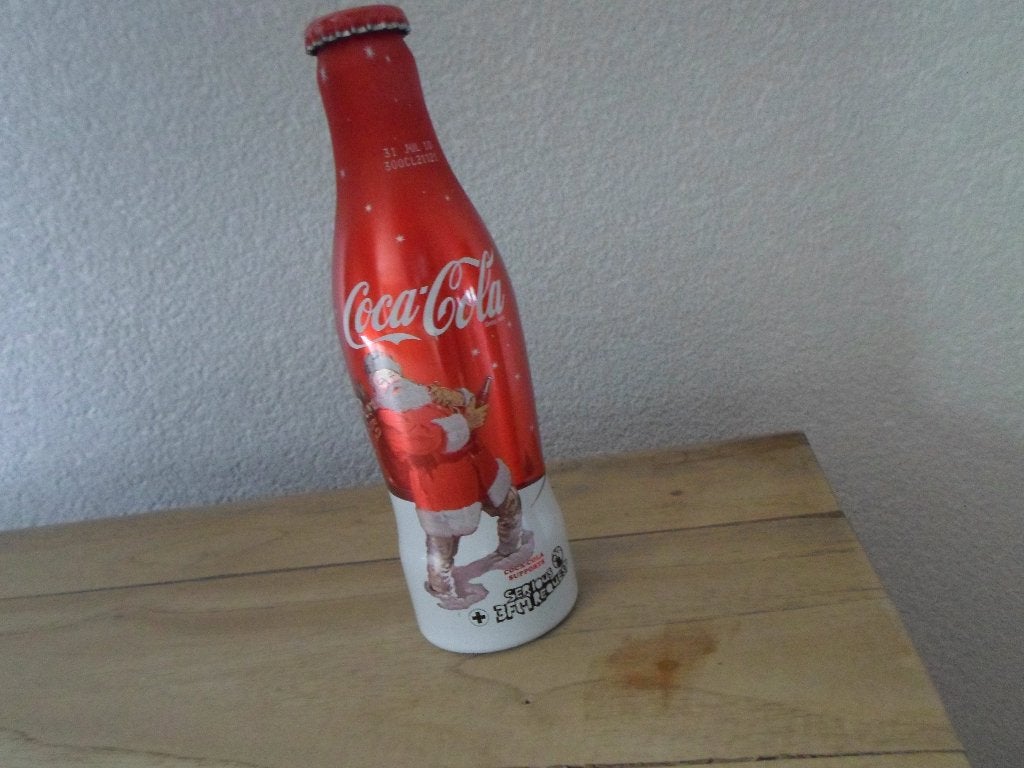 coca-cola flesje kerst 2009 limited edition, Ophalen of Verzenden, Zo goed als nieuw, Verpakking