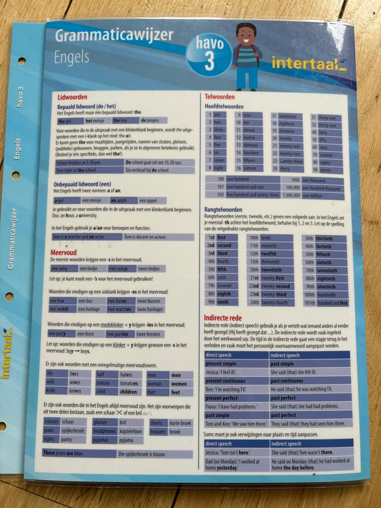 Grammaticawijzer Engels havo 3 - Intertaal, Boeken, Ophalen of Verzenden, Zo goed als nieuw, Non-fictie