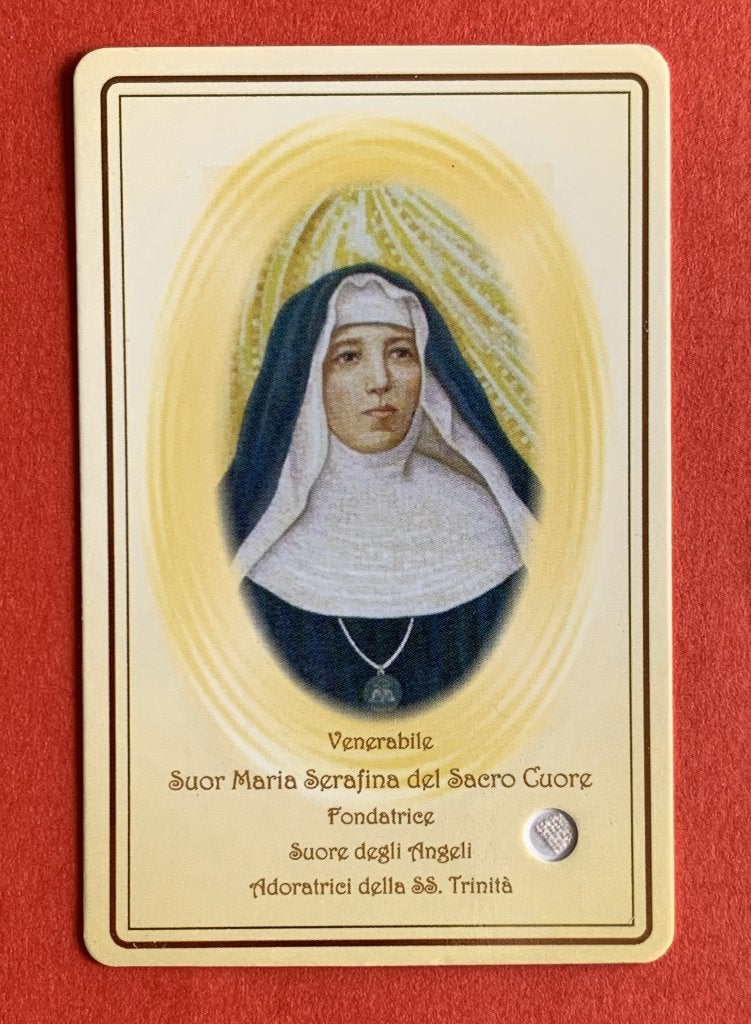 Relikwie Reliek Maria Serafina del Sacro Cuore, Ophalen of Verzenden, Gebruikt, Kaart of Prent, Christendom | Katholiek