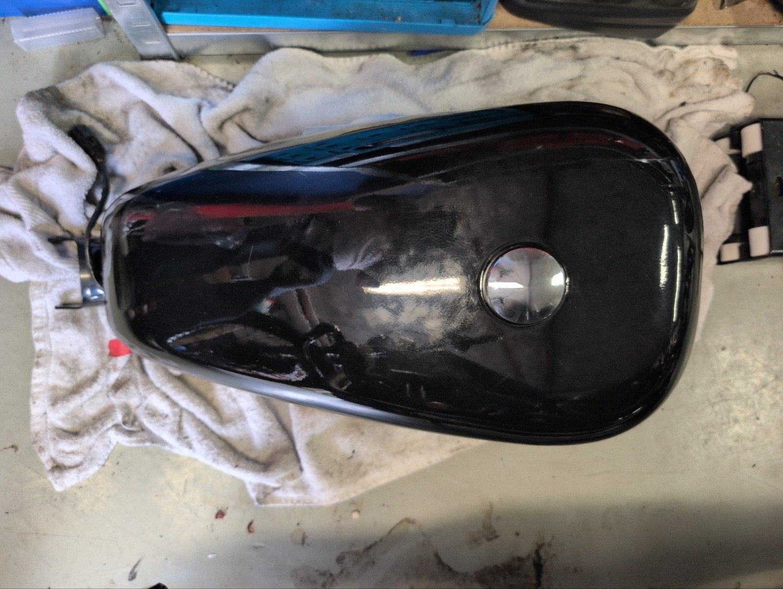 Sportster Benzinetank - Zwart 14 liter, Custom, injectie, Motoren, Onderdelen | Harley-Davidson, Ophalen of Verzenden, Gebruikt