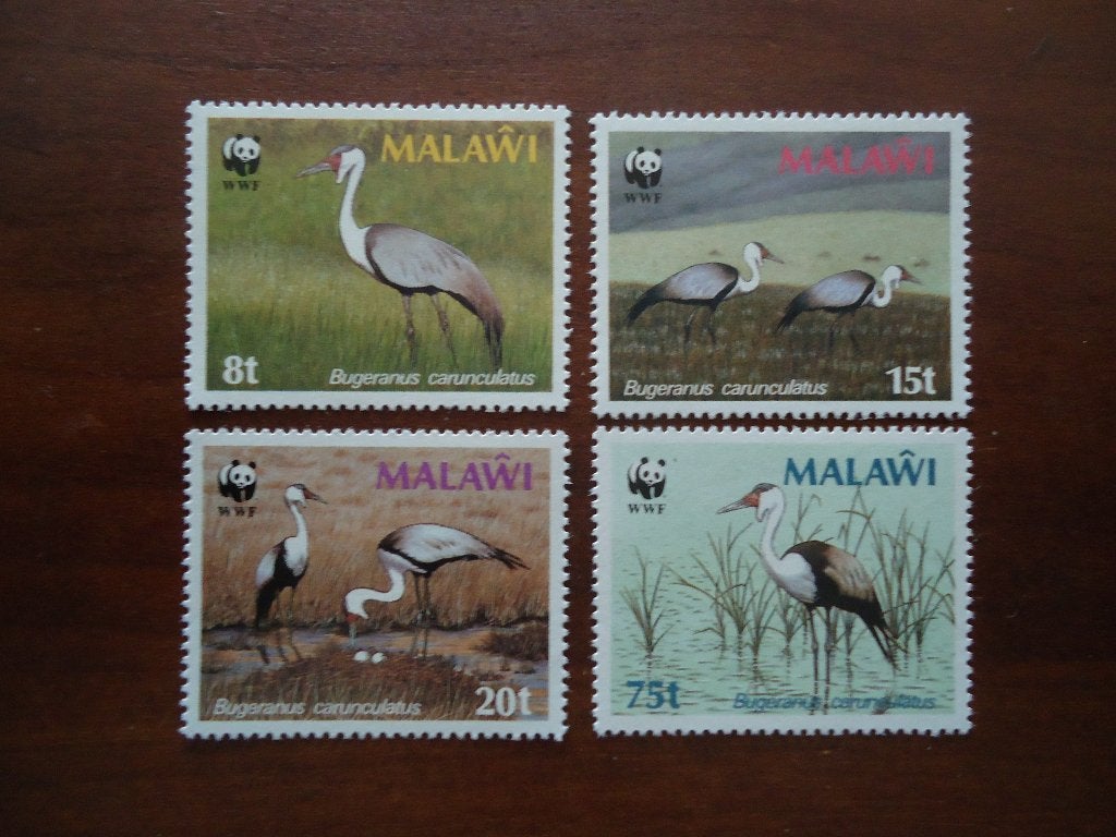 Vogels WNF Malawi 1987, mi. 477-80X postfris, Ophalen of Verzenden, Postfris, Dier of Natuur