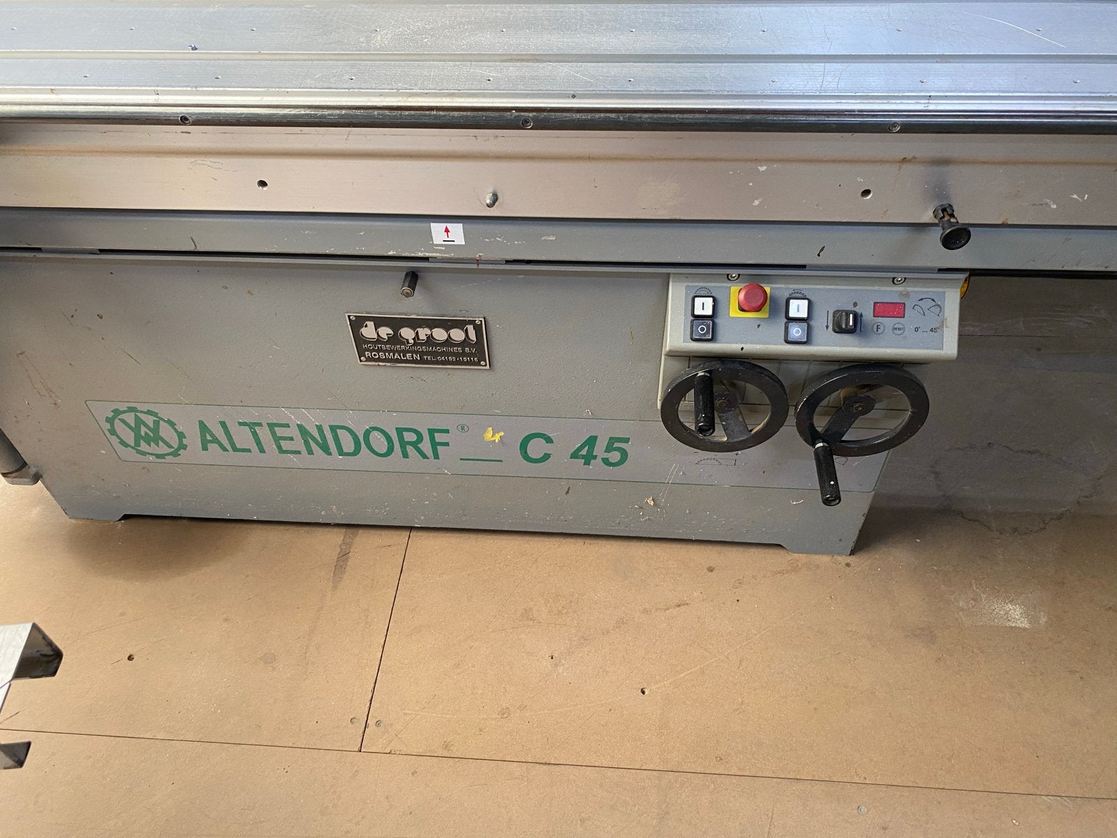 Altendorf C 45 Cirkelzaag met afzuiging, Ophalen, Gebruikt, Cirkelzaag, 70 mm of meer