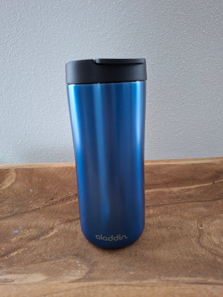 NIEUWE Aladdin thermosbeker Leak-Lock 355 ml blauw, Nieuw, Ophalen of Verzenden, Overige materialen, Overige merken