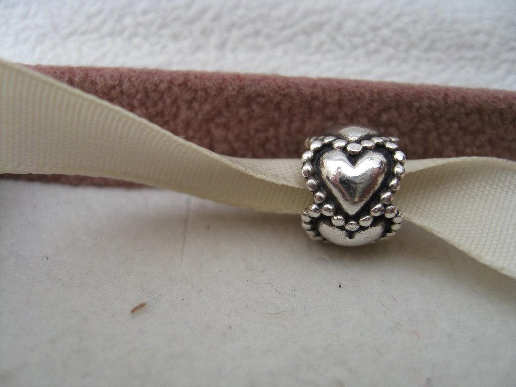 Pandora bedel met Hartjes, Ophalen of Verzenden, Zo goed als nieuw, Zilver, Pandora