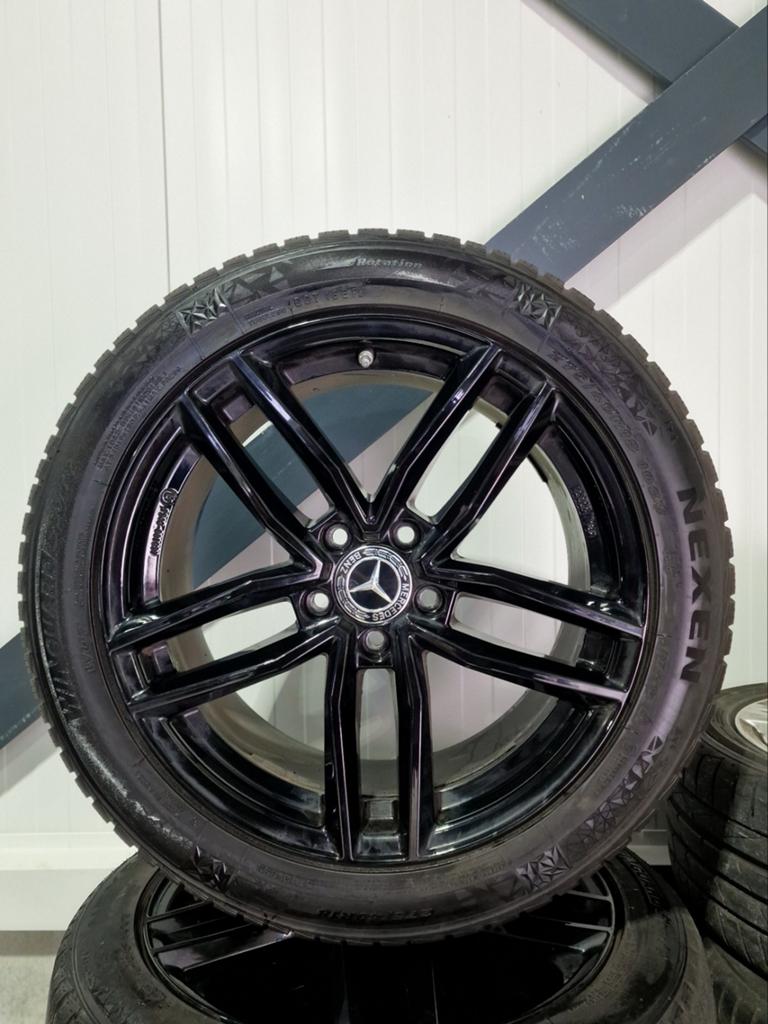 Mercedes E-Klasse w213 Winterset Velgen Banden 6-6.5mm, Auto-onderdelen, Banden en Velgen, 18 inch, Gebruikt, 275 mm, Banden en Velgen