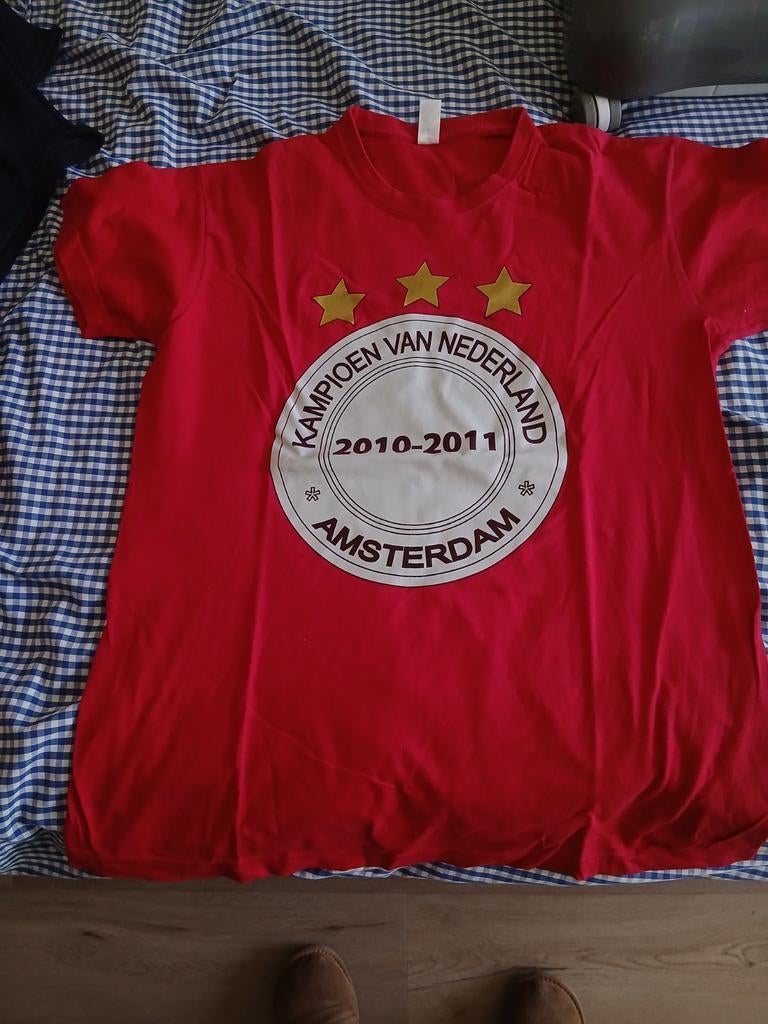 Ajax Kampioen  2010-2011 T-shirtmaat S, Overige maten, Ophalen of Verzenden, Ajax, Gedragen