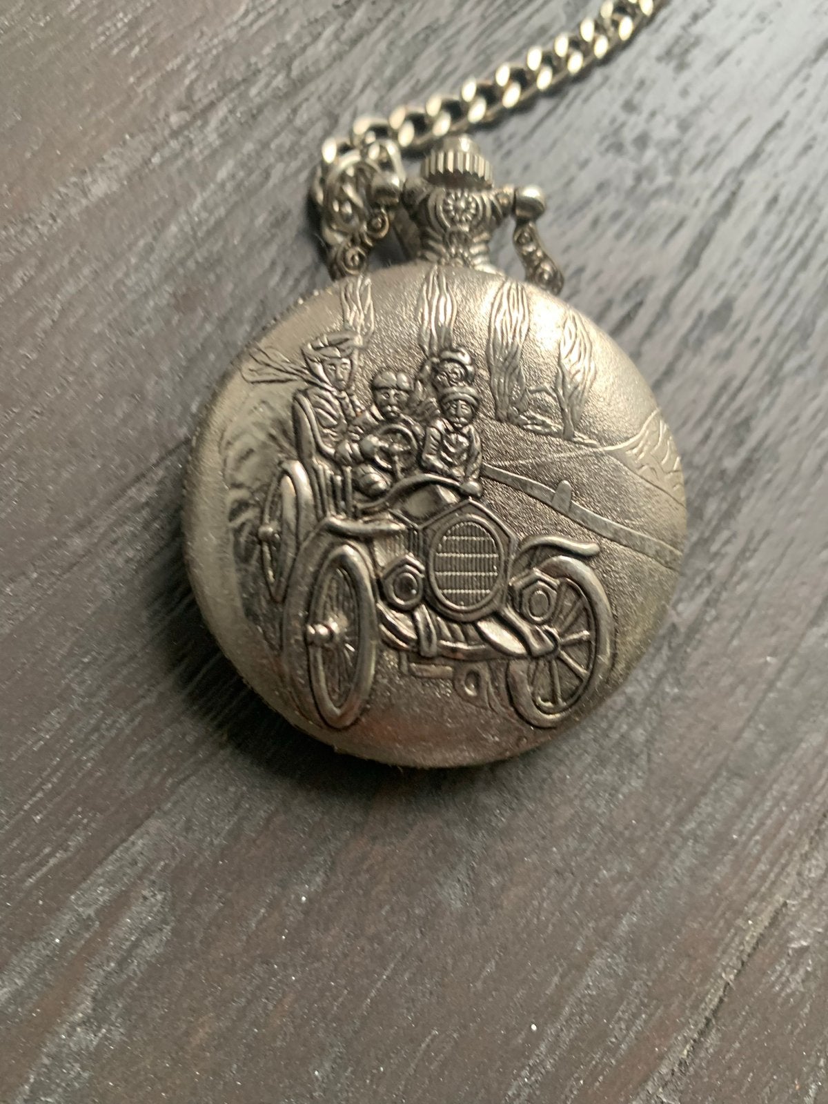 Vintage Zakhorloge met Ketting - Cosmos Quartz, Overige merken, Overige materialen, Zakhorloge, Ophalen of Verzenden