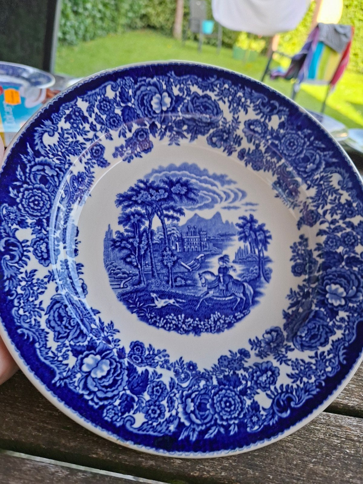 Petrus Regout Amazone diep bord - Made in Holland, Antiek en Kunst, Antiek | Servies los, Ophalen of Verzenden