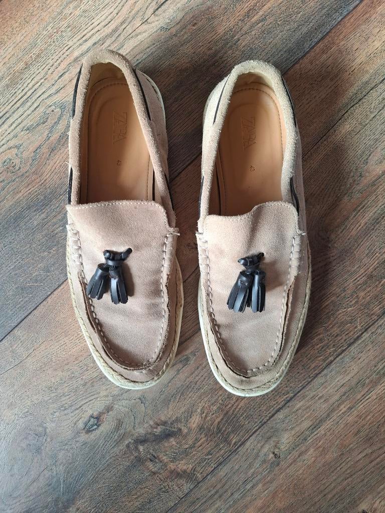 Suède Loafers, Zo goed als nieuw, Loafers, Ophalen, Bruin