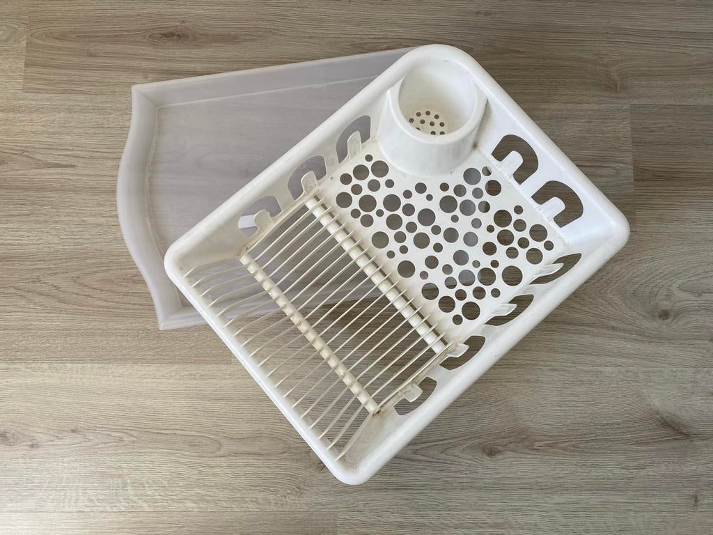 Handig droogrek met plateau voor een droog aanrecht, Huis en Inrichting, Keuken | Keukenbenodigdheden, Gebruikt, Bordenrek, IKEA