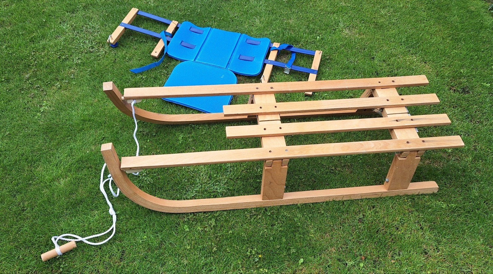 opvouwbare slee met rugleuning als nieuw, Ophalen of Verzenden, Rugleuning, Zo goed als nieuw, Hout