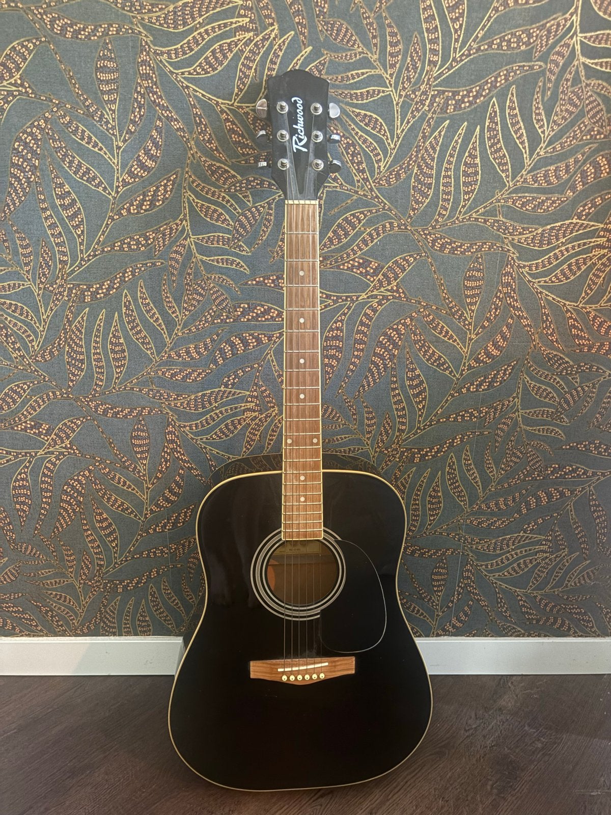 Richwood Western gitaar - Zwart, Ophalen, Gebruikt, Western- of Steelstringgitaar