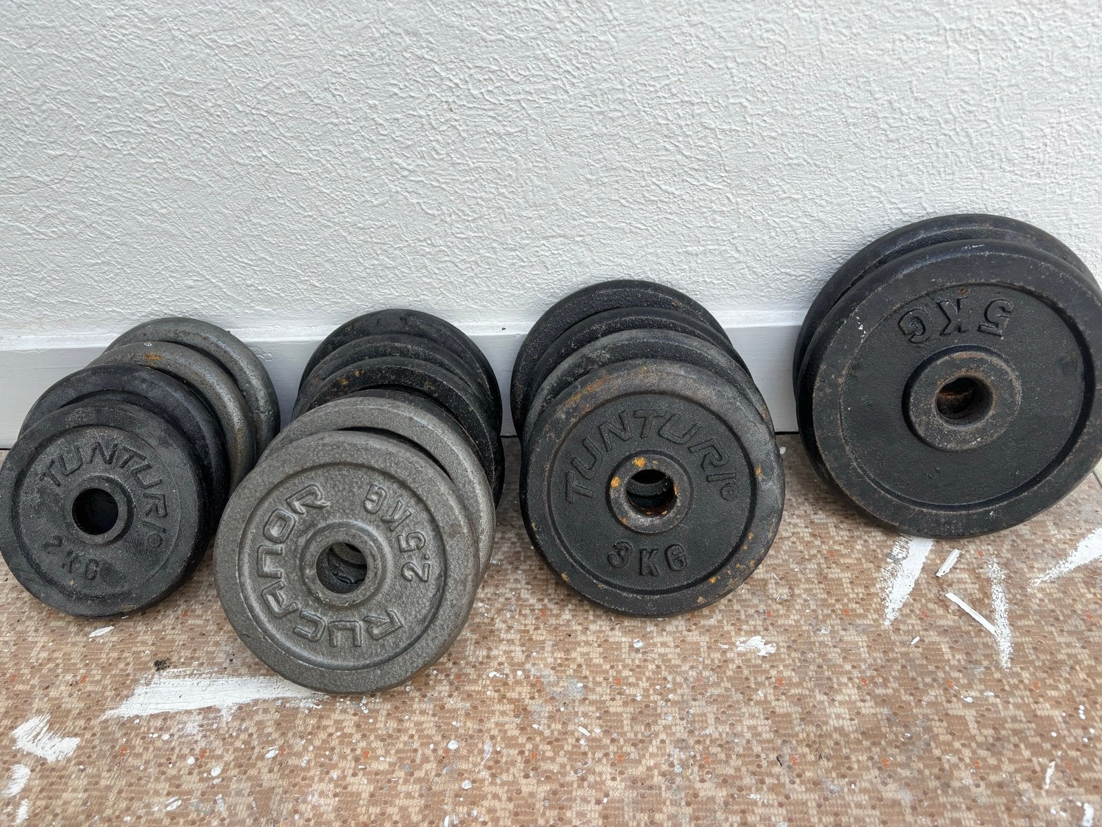 Diverse Halterschijven - Tunturi, Ruecanor (2, 2.5, 3, 5 kg), Ophalen, Gebruikt, Armen, Halterschijven