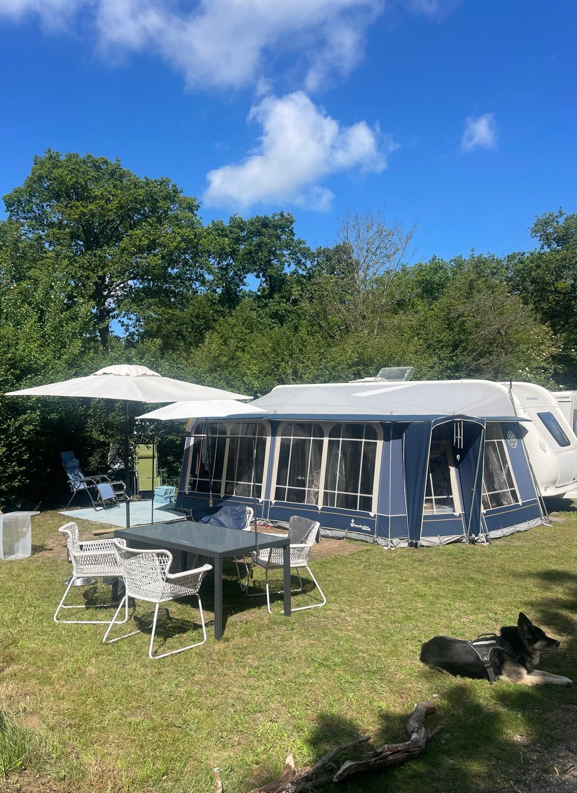 Hobby Excellent 560 UFF- Ruime caravan met voortent, Rondzit, Hobby, Particulier, 5 tot 6 meter
