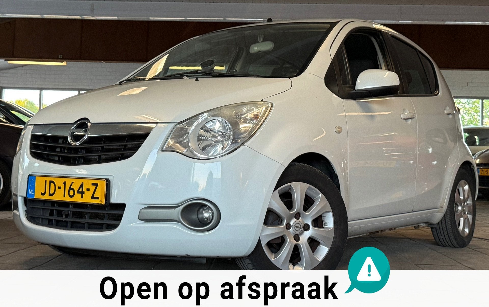 Opel Agila 1.2 Enjoy|NweAPK|Airco|148DKM|Fulloption|5Deurs|T, Auto's, Voorwielaandrijving, 4 cilinders, 965 kg, Wit