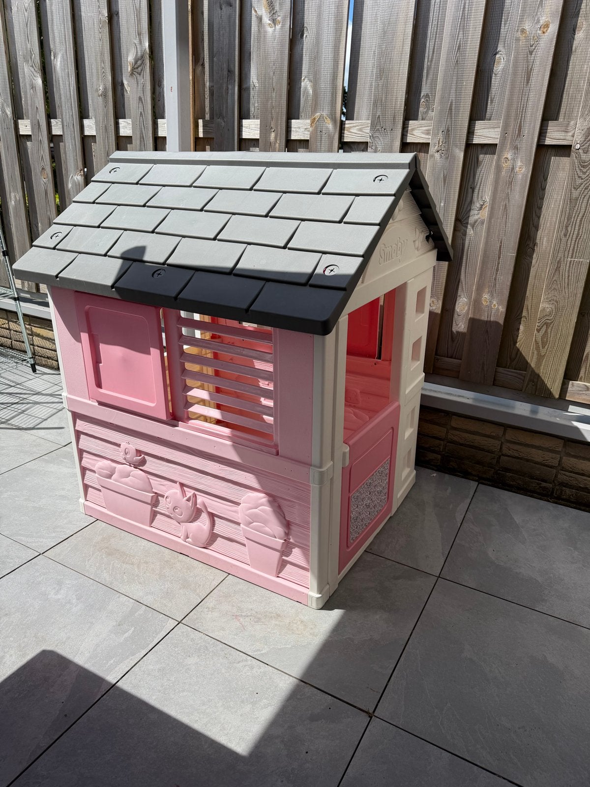 Smoby Speelhuisje voor kinderen - Roze/Wit, Ophalen of Verzenden, Gebruikt, Kunststof