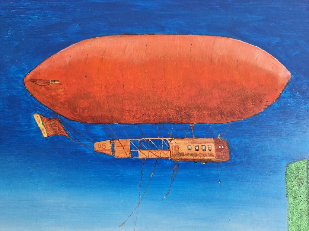 Surrealistisch schilderij | J. Breedveld | 1985, Antiek en Kunst, Kunst | Schilderijen | Modern, Ophalen