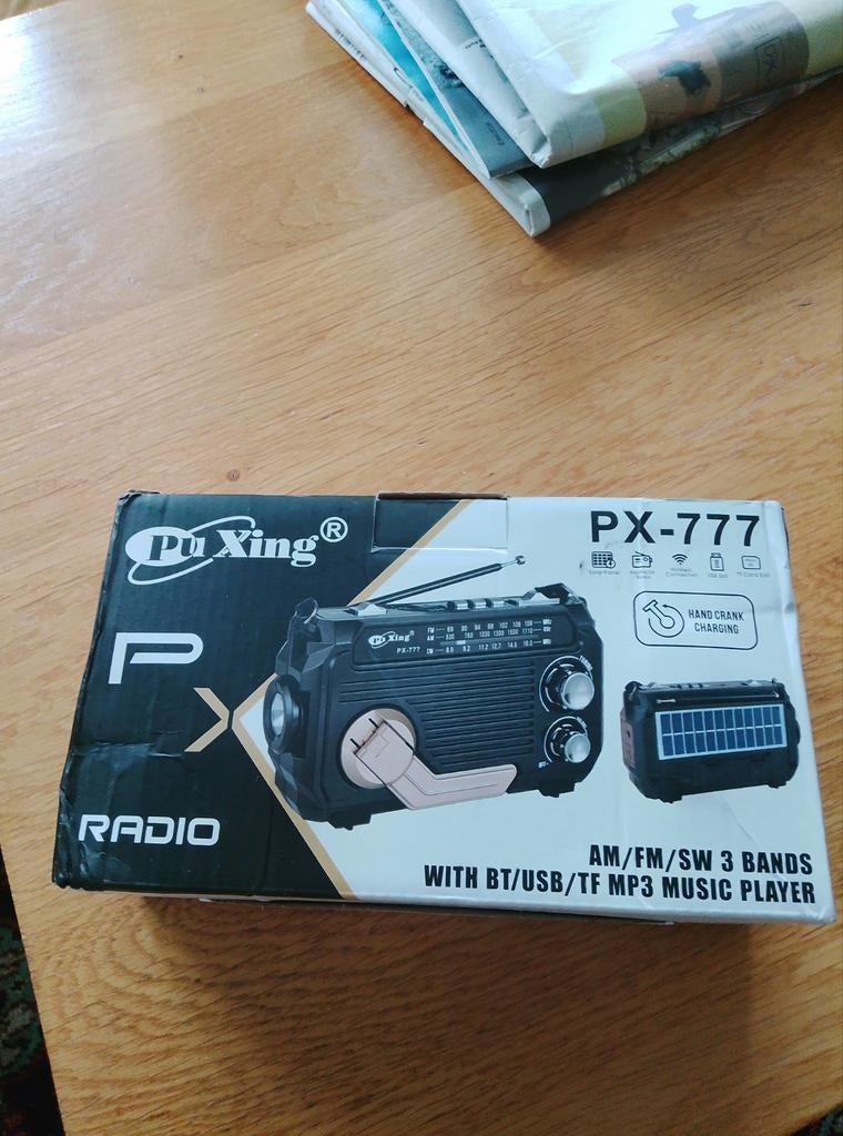 Pu Xing PX-777 NoodRadio met Bluetooth,USB,TF en MP3-speler, Ophalen of Verzenden, Nieuw, Radio