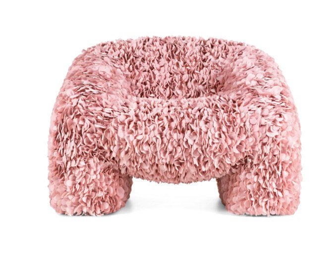 Moooi Hortensia Armchair – Petal Pink – showroommodel, Design, 75 tot 100 cm, Ophalen of Verzenden, Zo goed als nieuw