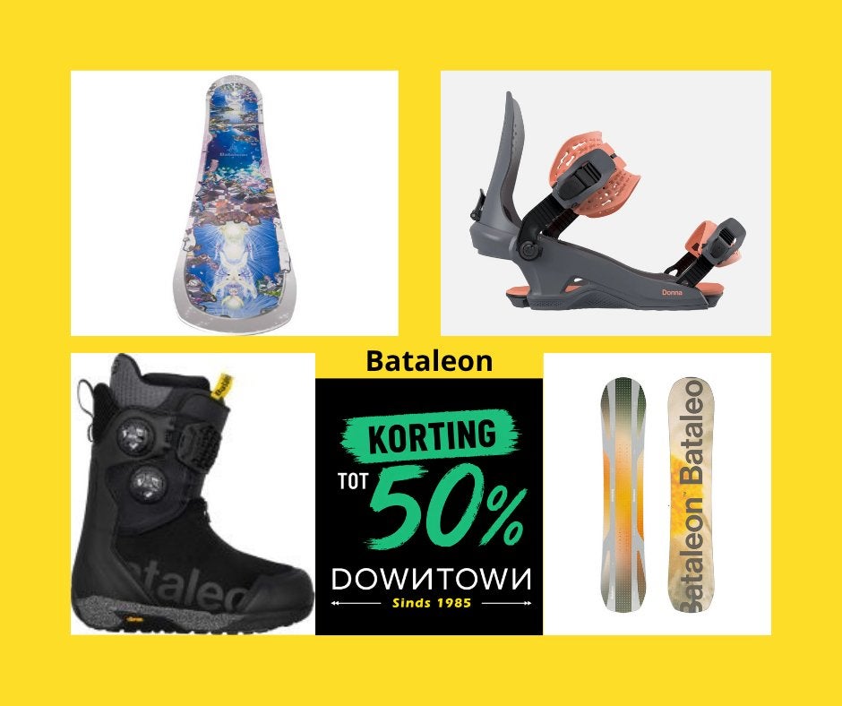 Bataleon snowboard, binding & schoenen bij DownTown, Ophalen of Verzenden, Nieuw, Board