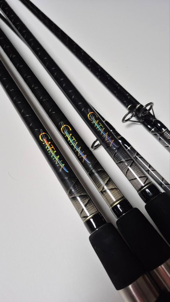 Set van 3 Shimano Catana hengels, Ophalen, Zo goed als nieuw, Complete hengel