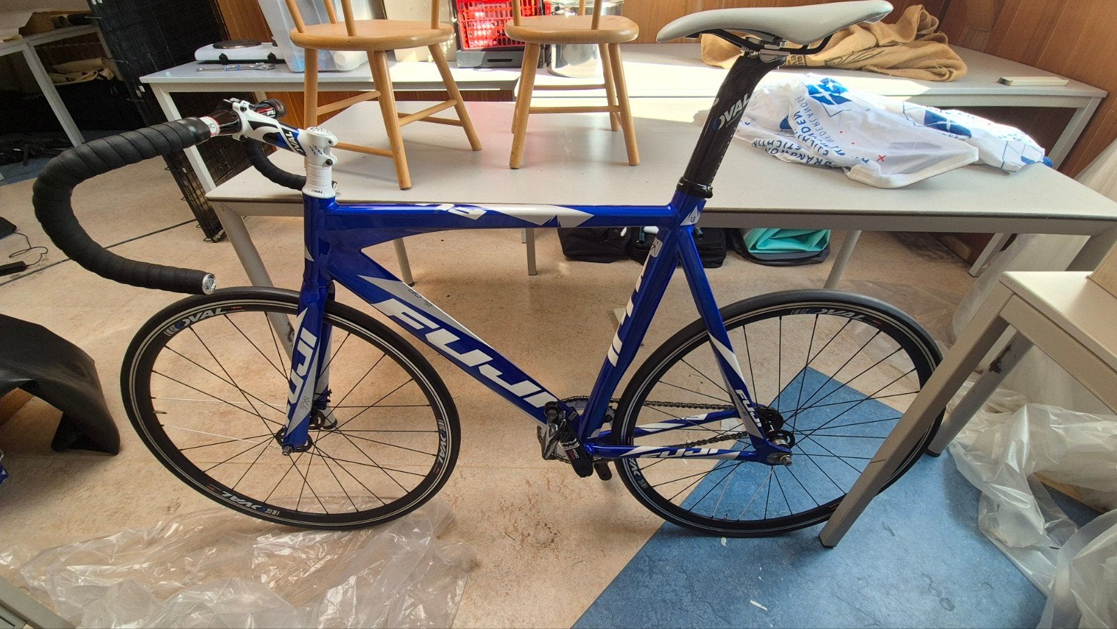 Fuji baanfiets / Fixi, Heren, Aluminium, Zo goed als nieuw, 57 tot 61 cm