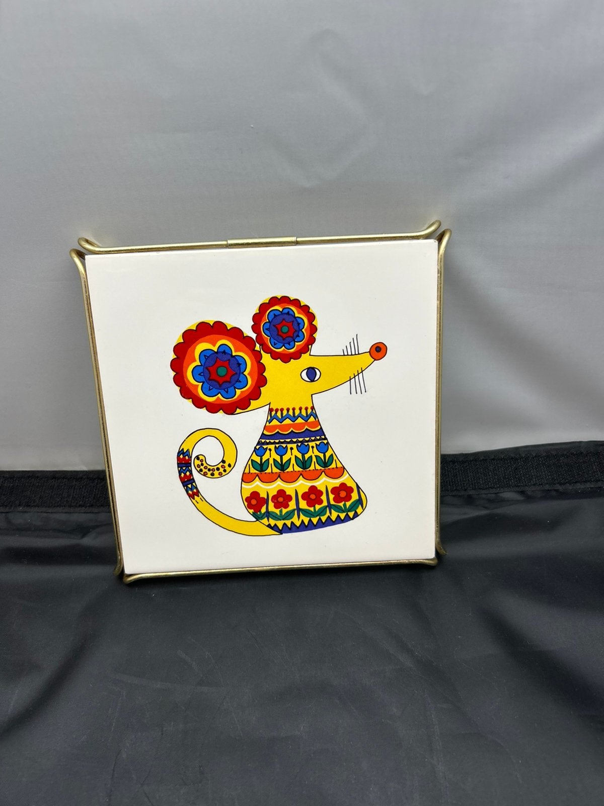 Vintage Villeroy & Boch Onderzetter Tegel met Muis, Antiek en Kunst, Ophalen