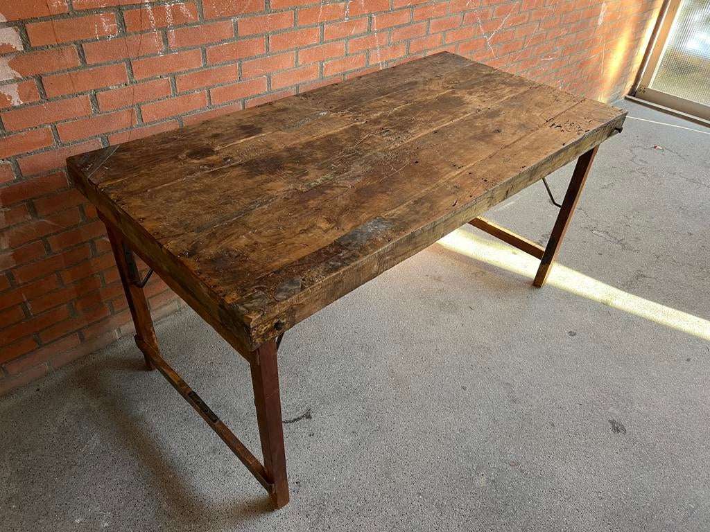 Inklapbare vintage tafel, Antiek en Kunst, Antiek | Meubels | Tafels, Ophalen