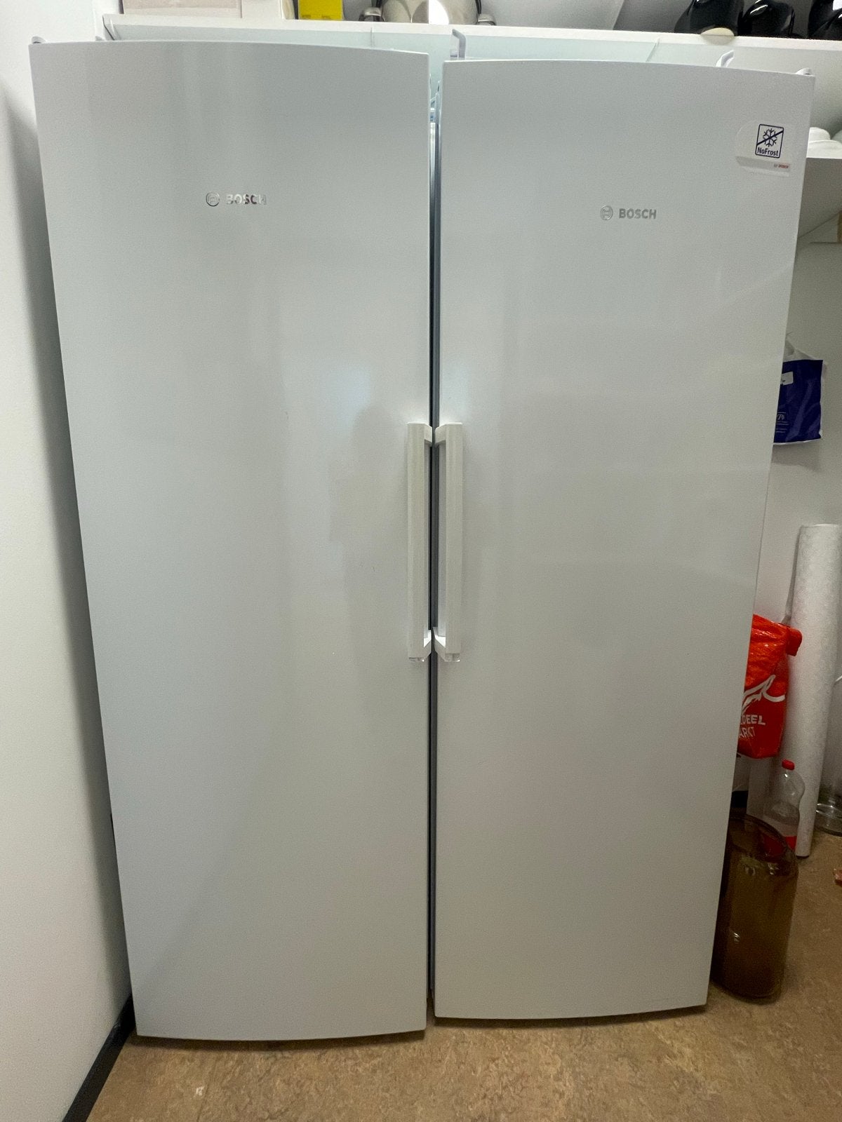 Bosch Koelkast en Vriezer Combi (Side-by-Side), Ophalen, Gebruikt, 200 liter of meer, 60 cm of meer