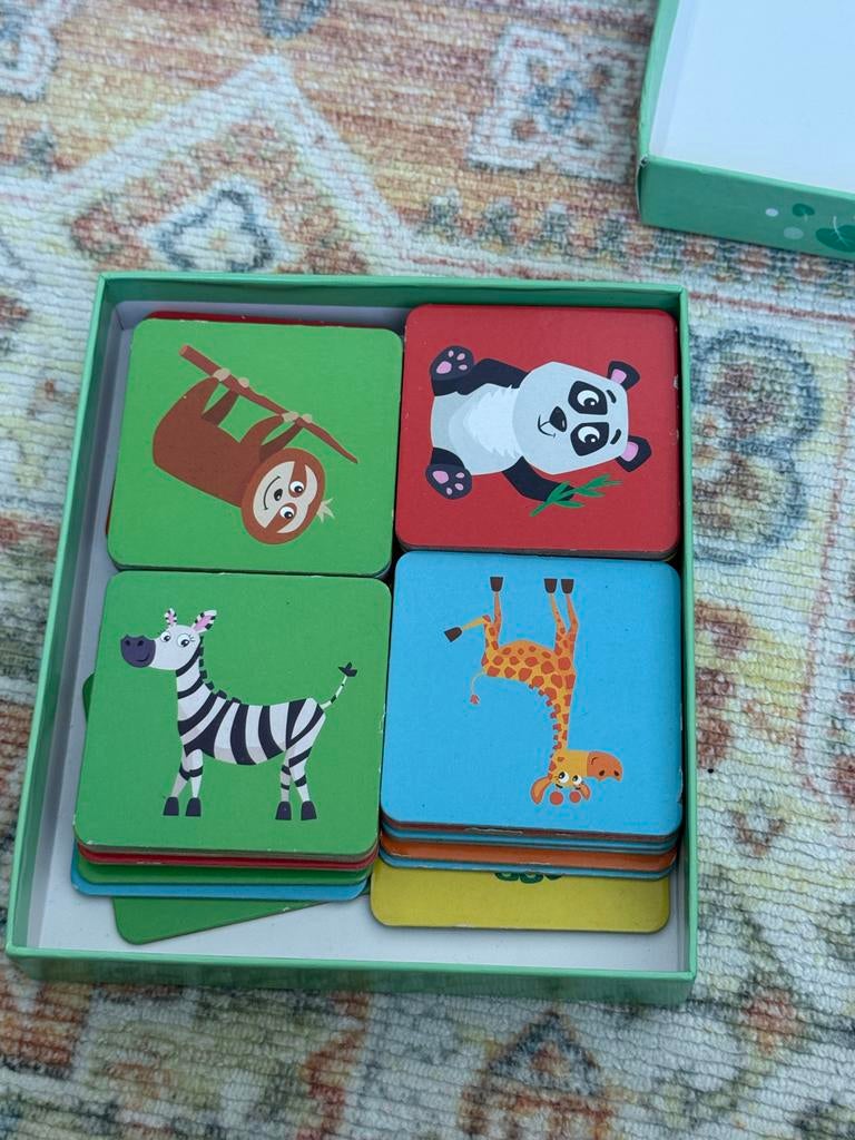 Memo spel met dieren - 36 kaarten, Ophalen of Verzenden, Zo goed als nieuw, Puzzelen