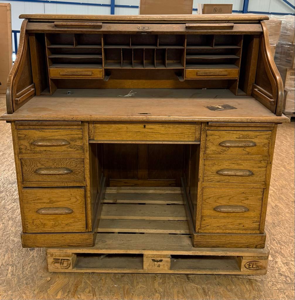Antiek eiken bureau, Antiek en Kunst, Antiek | Kantoor en Zakelijk, Ophalen