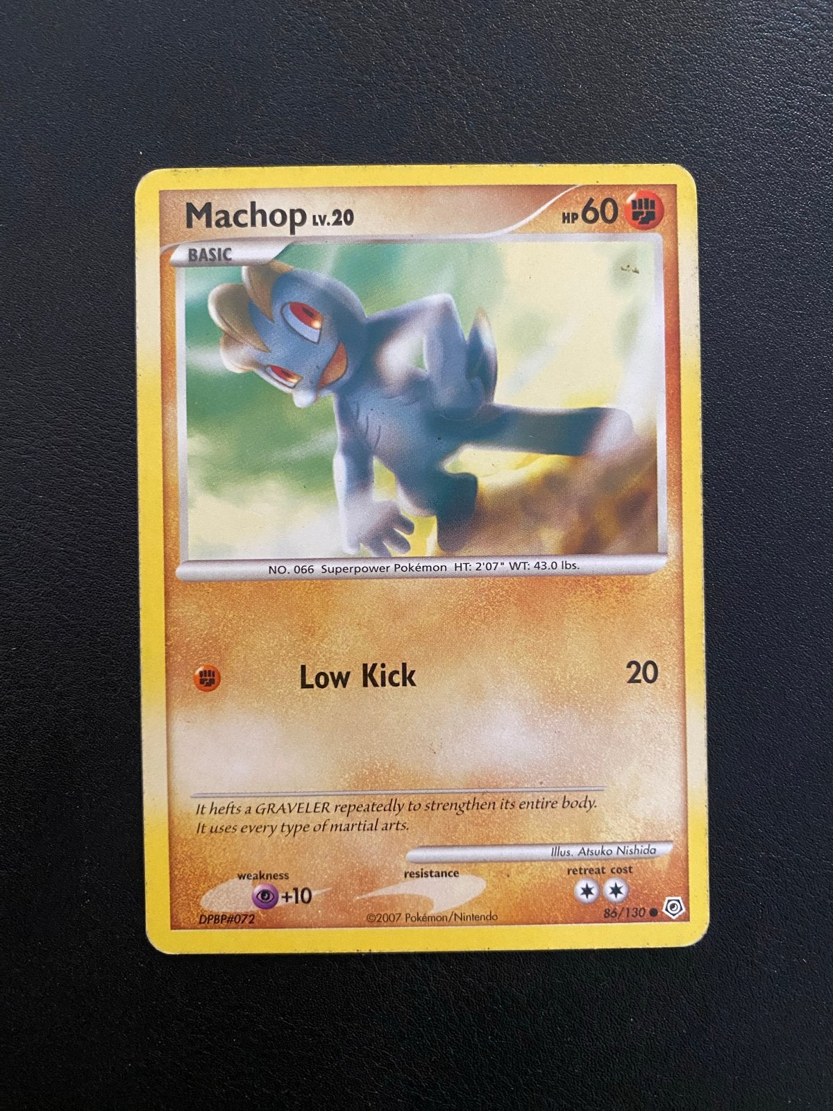 Machop 86/130 Common Diamond & Pearl Base Set (2007), Ophalen of Verzenden, Zo goed als nieuw, Losse kaart
