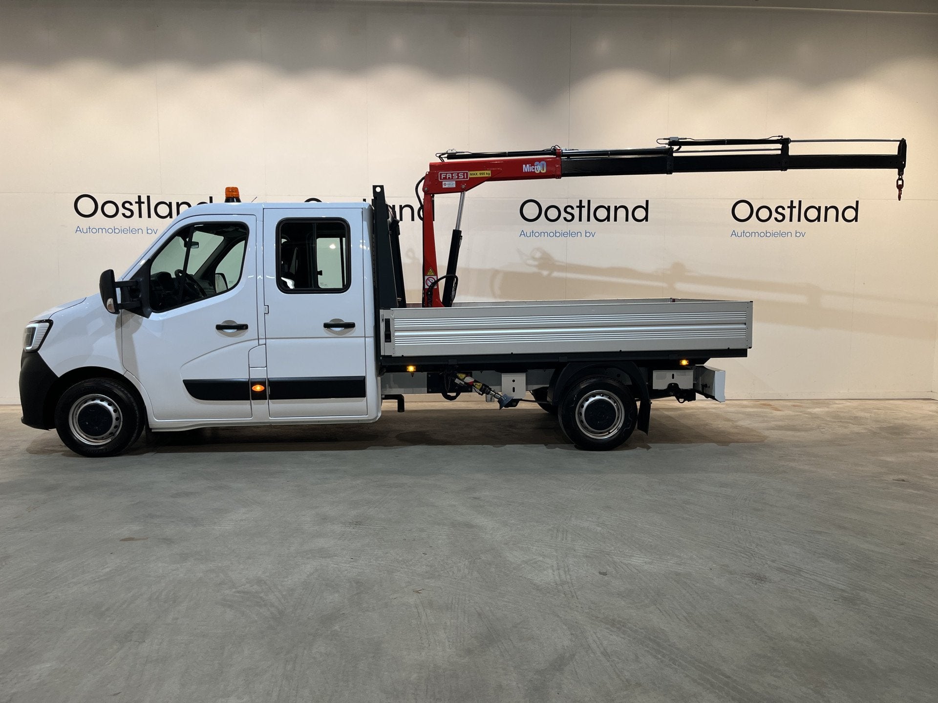 Renault Master 2.3 dCi 145 PK L3 145 PK Open Laadbak / Fassi, Voorwielaandrijving, 145 pk, Stof, Gebruikt