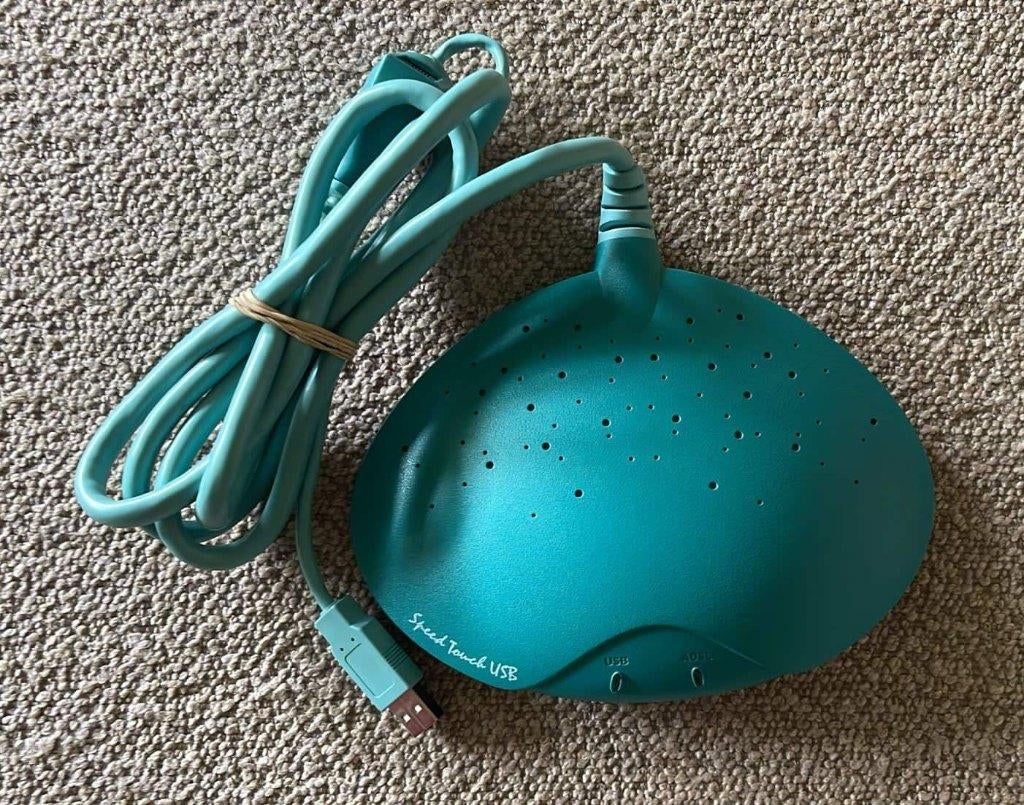 Alcatel modem, Ophalen of Verzenden, Gebruikt, Router met modem, Alcatel