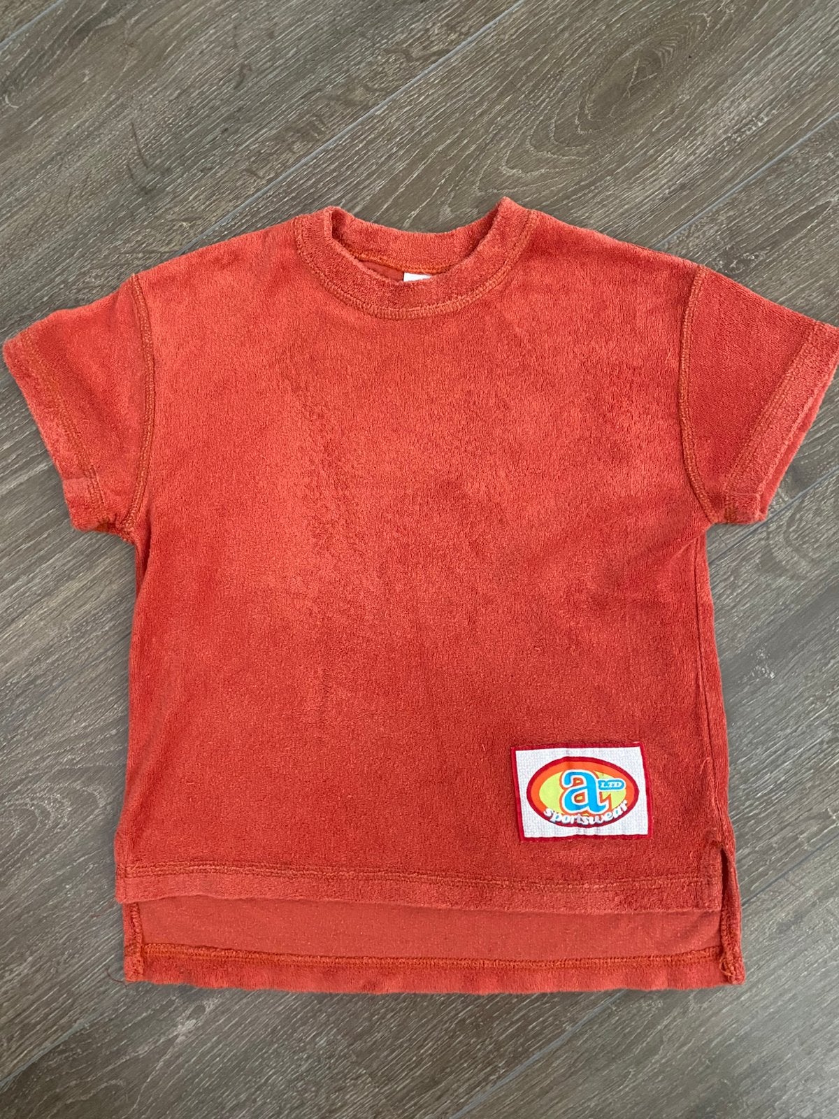 Jongens badstof shirt oranje maat 116 van ADAMS, Ophalen of Verzenden, Shirt of Longsleeve, Jongen, Gebruikt