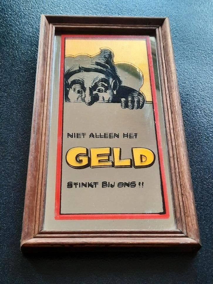 reclame spiegels - tekst-spiegels ~ vintage jaren '70 ~, Ophalen of Verzenden, Huis en Inrichting