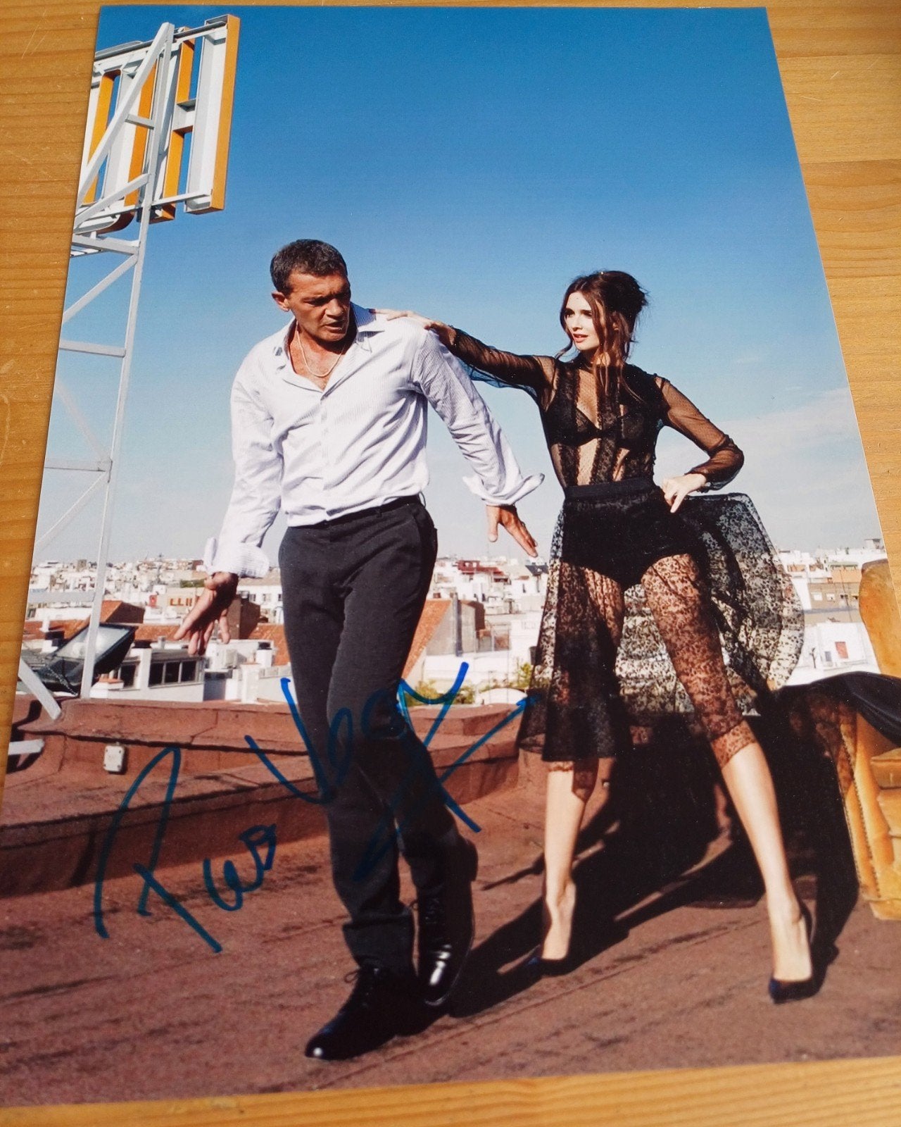 Paz Vega handtekening gesigneerde foto 30x20cm, Ophalen of Verzenden, Zo goed als nieuw, Foto of Kaart