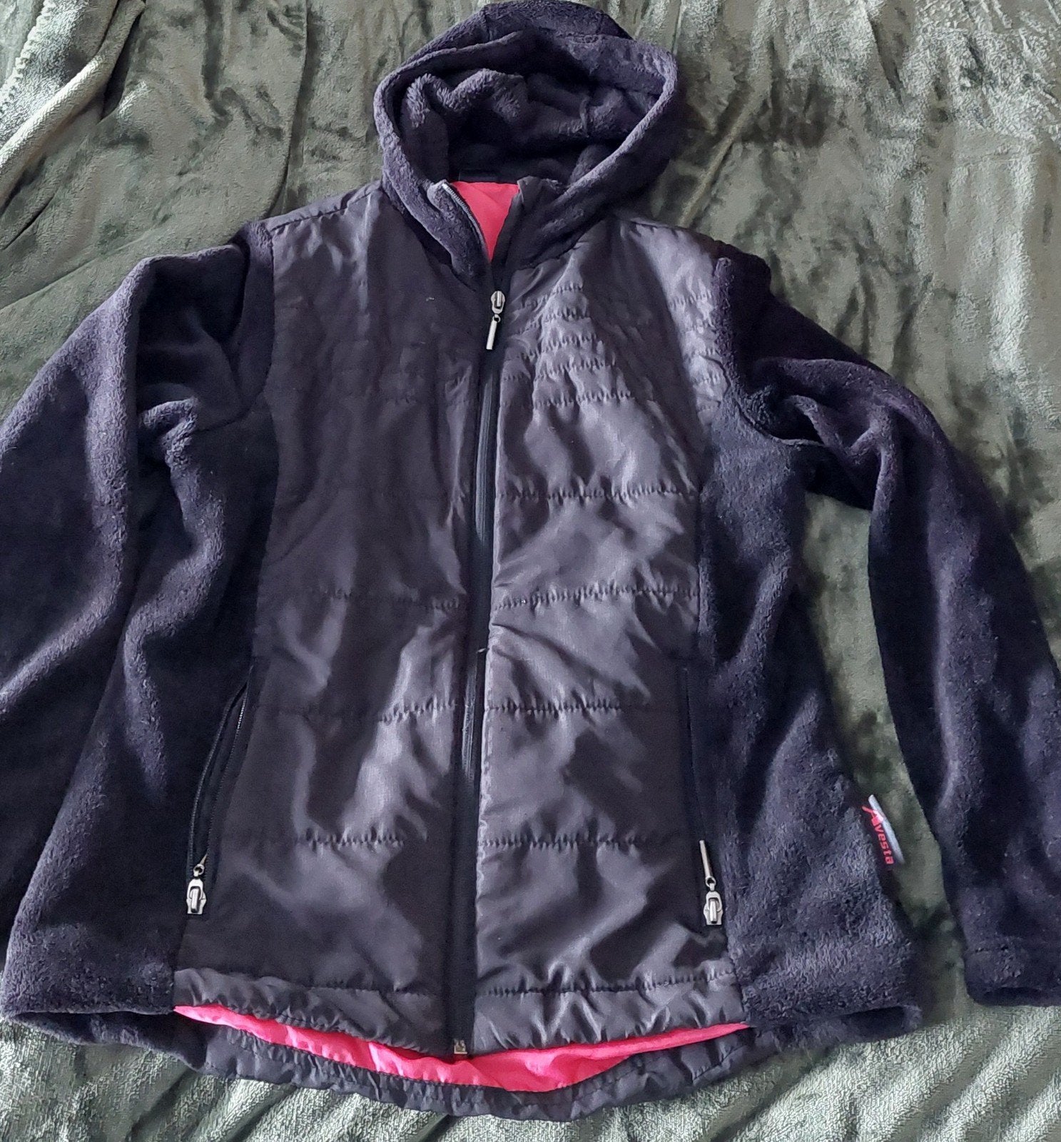 zwarte Avesta fleecevest met capuchon maat xl, Zwart, Maat 46/48 (XL) of groter, Ophalen of Verzenden, Zo goed als nieuw