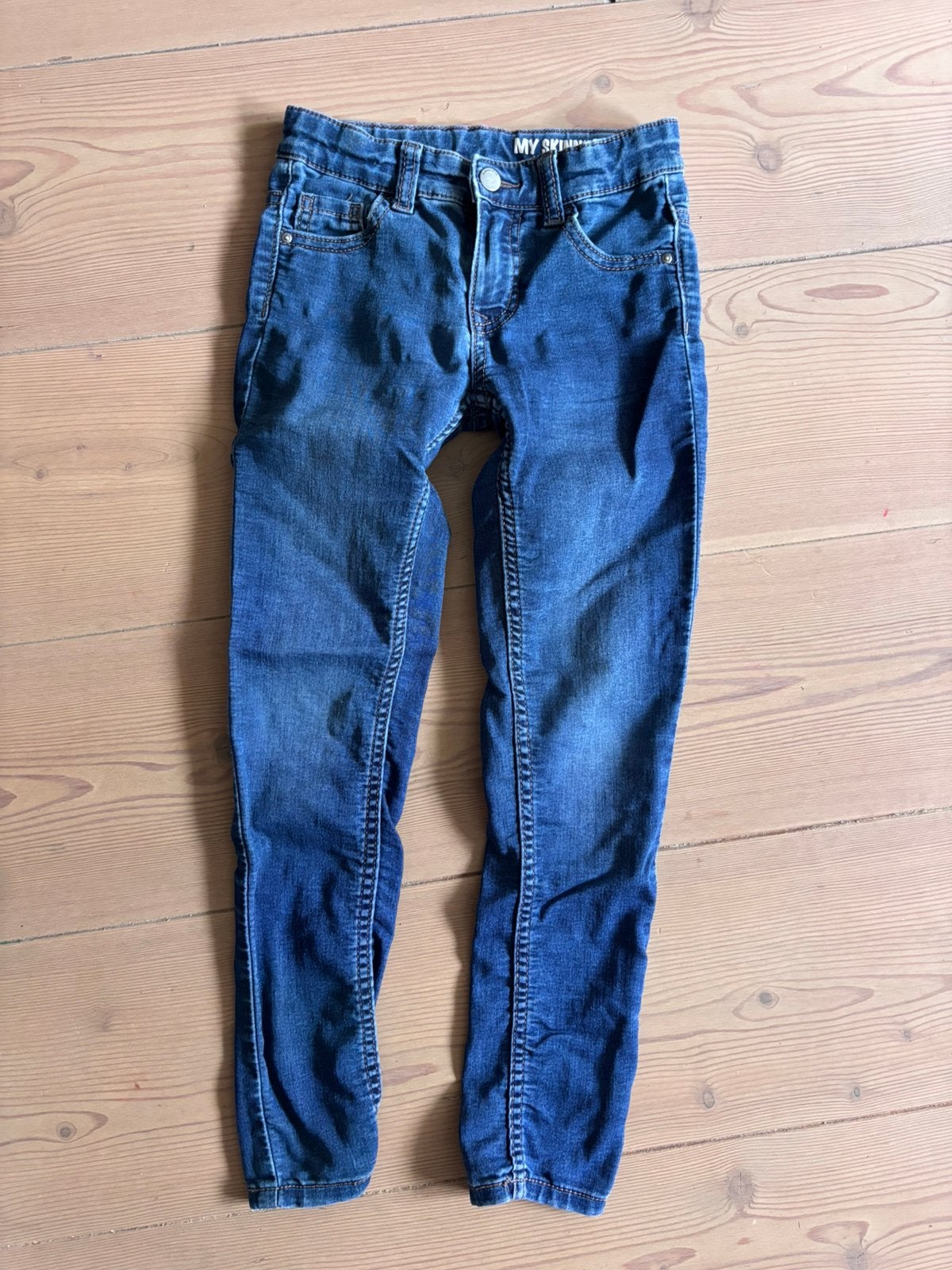 HEMA skinny jeans maat 128 (meisje), Ophalen of Verzenden, Gebruikt, Meisje, Broek