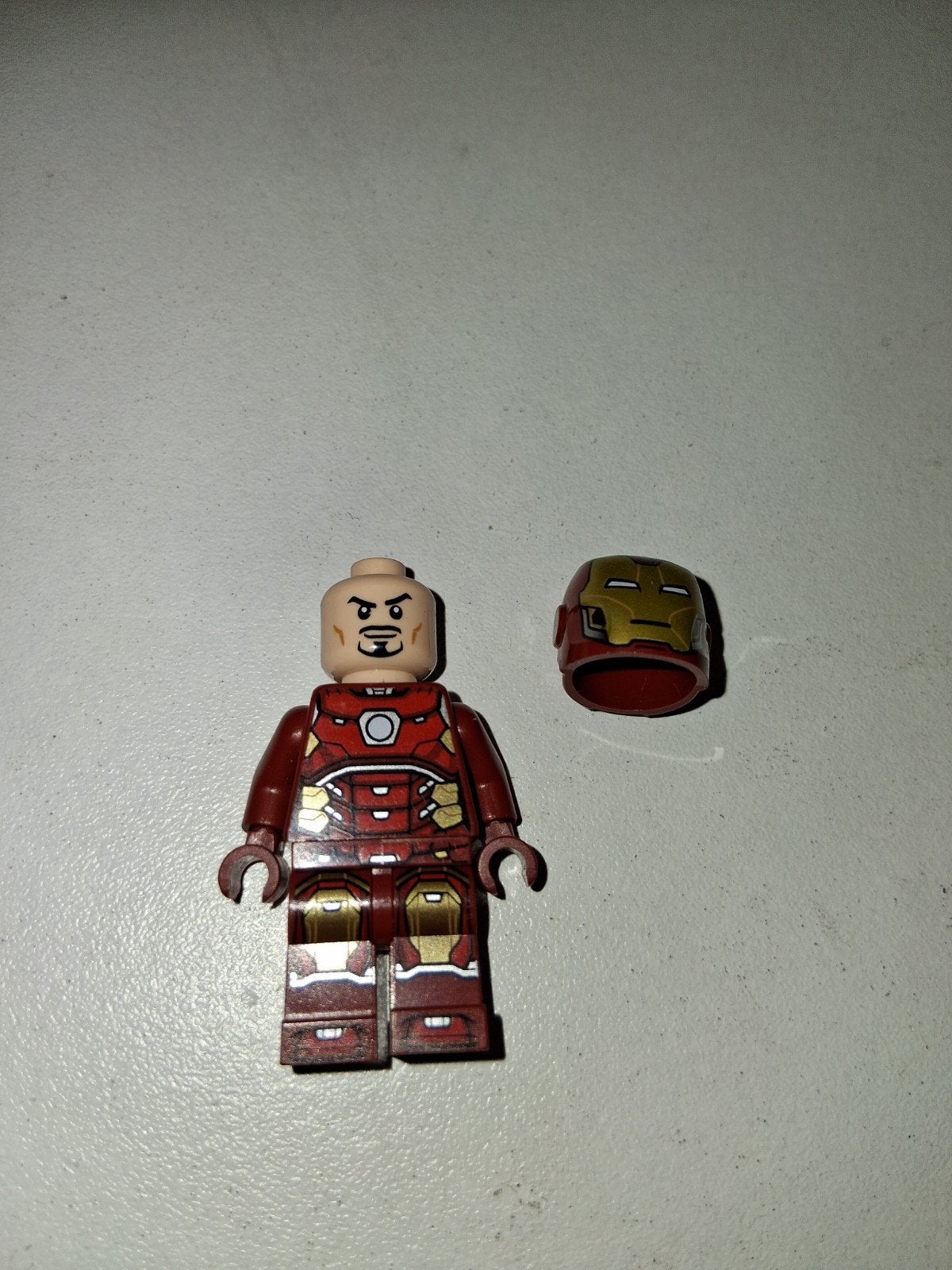 Lego Iron Man Minifiguur met Helm (sh0612), Ophalen of Verzenden, Gebruikt
