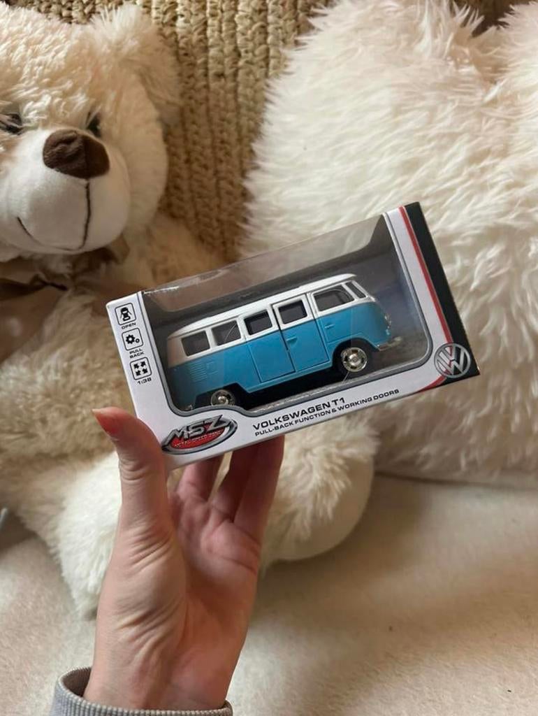 Nieuw in verpakking: Diecast T1 Volkswagen busje 1:38, Ophalen of Verzenden, Zo goed als nieuw