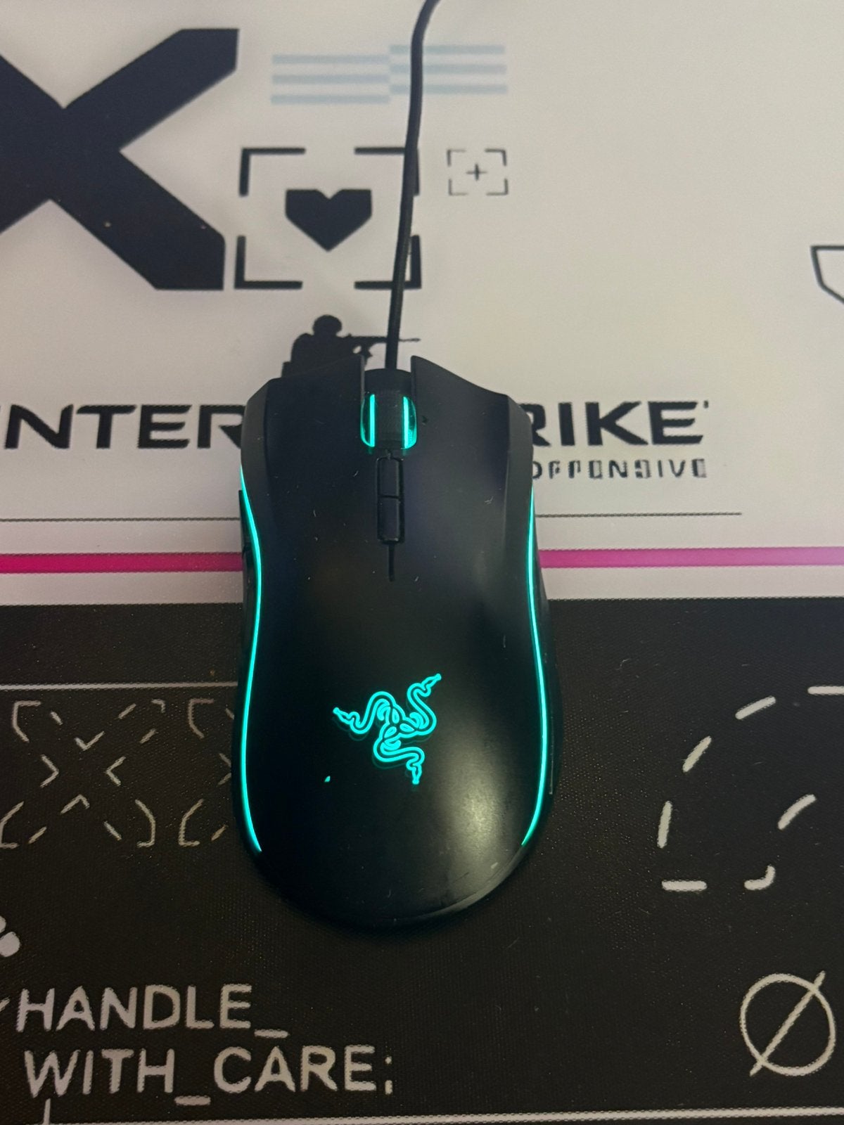 Razer mamba elite muis, Computers en Software, Rechtshandig, Muis, Gebruikt, Gaming muis