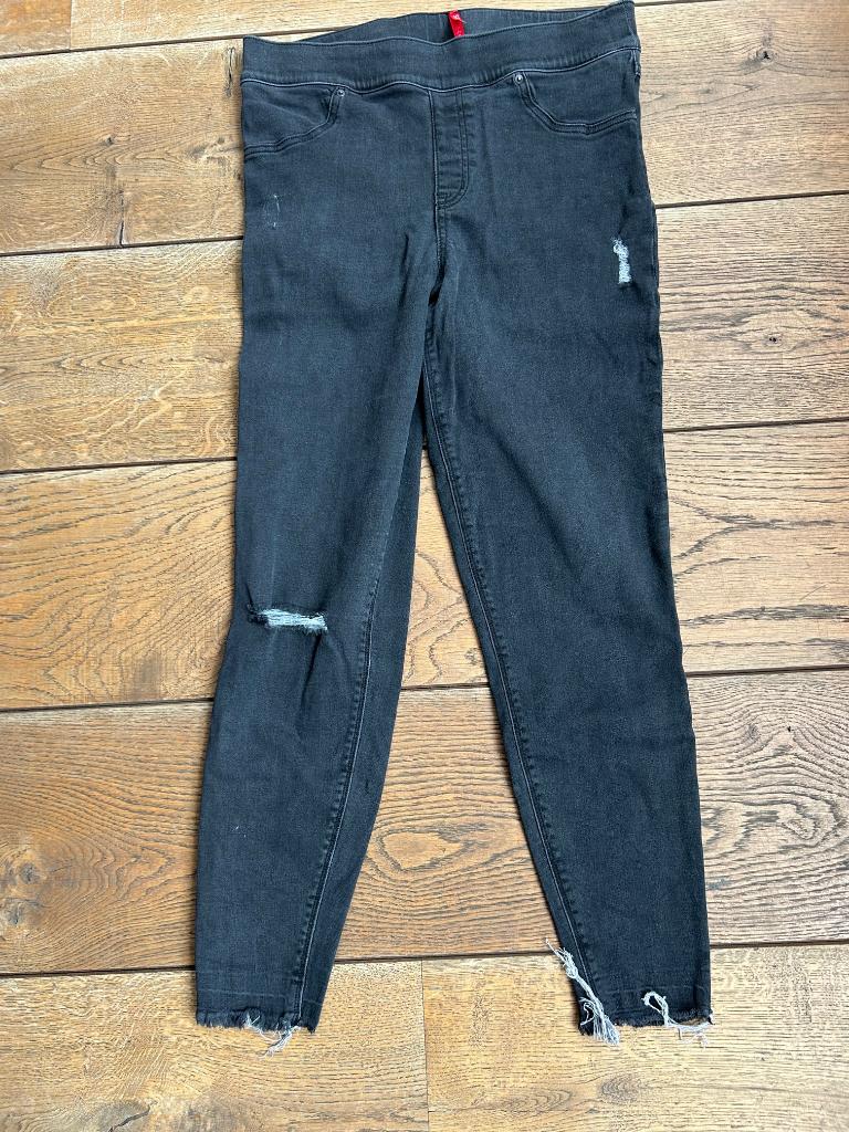 SPANX grijze jeans L, Verzenden, Gedragen, Grijs, W30 - W32 (confectie 38/40)