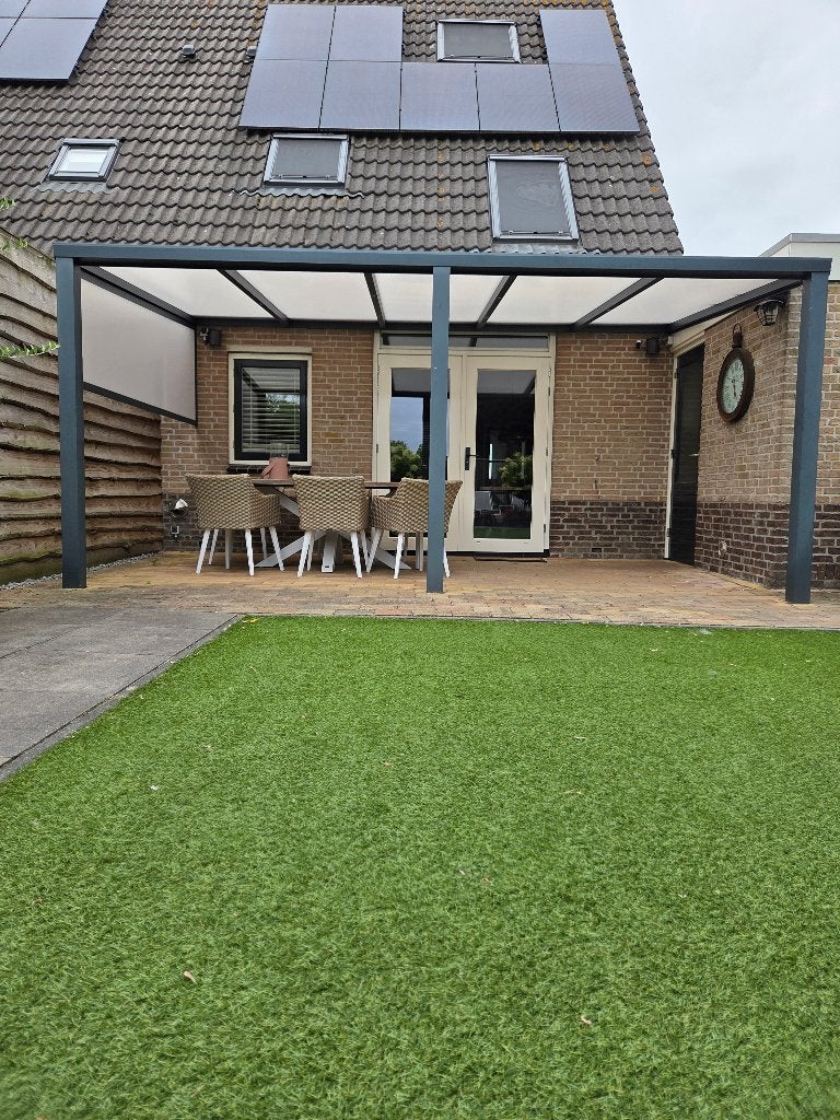 Aluminium veranda antraciet, Ophalen, Gebruikt, Veranda