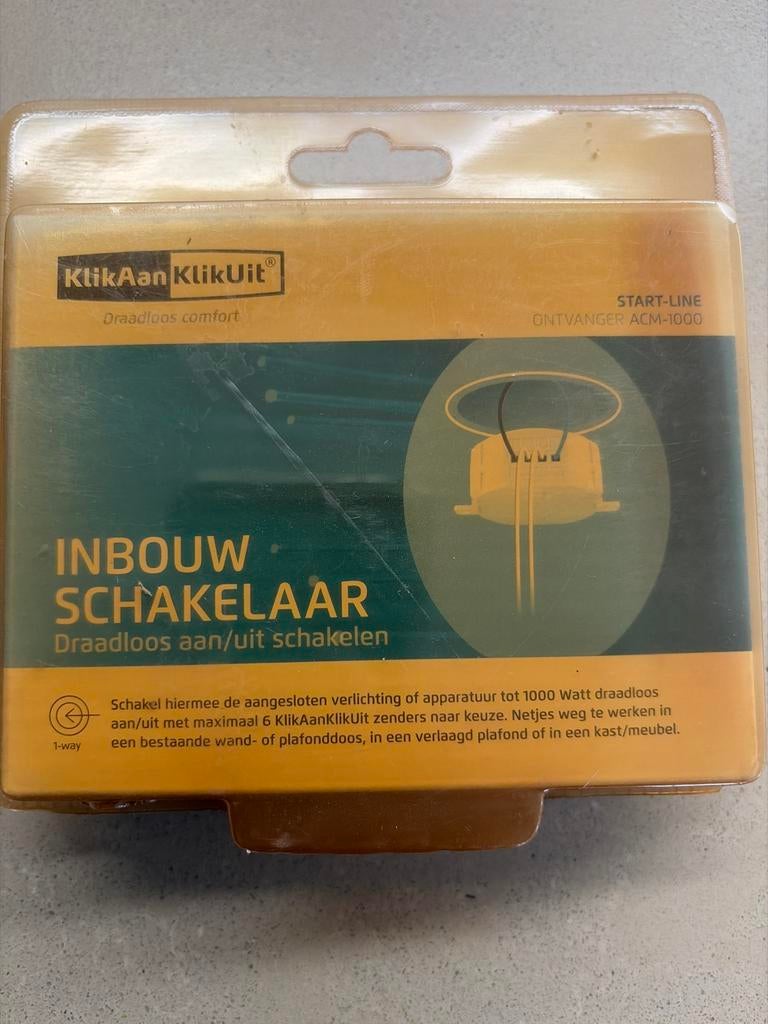 KlikAanKlikUit ACM-1000 Inbouw Schakelaar, Ophalen of Verzenden, Nieuw, Schakelaar